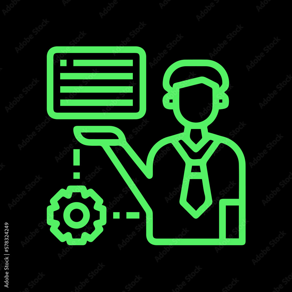 illustration of a person with a sign illustration of a person with a sign