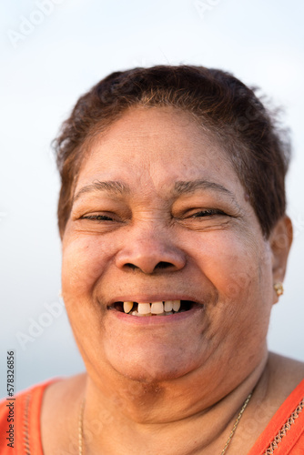 Portrait of senior woman looking at camera
