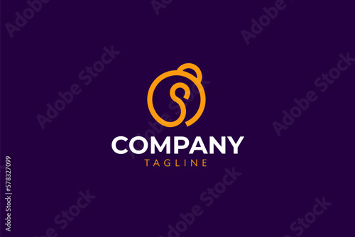 Modern bell logo design. modern, minimalist, icon, Vector