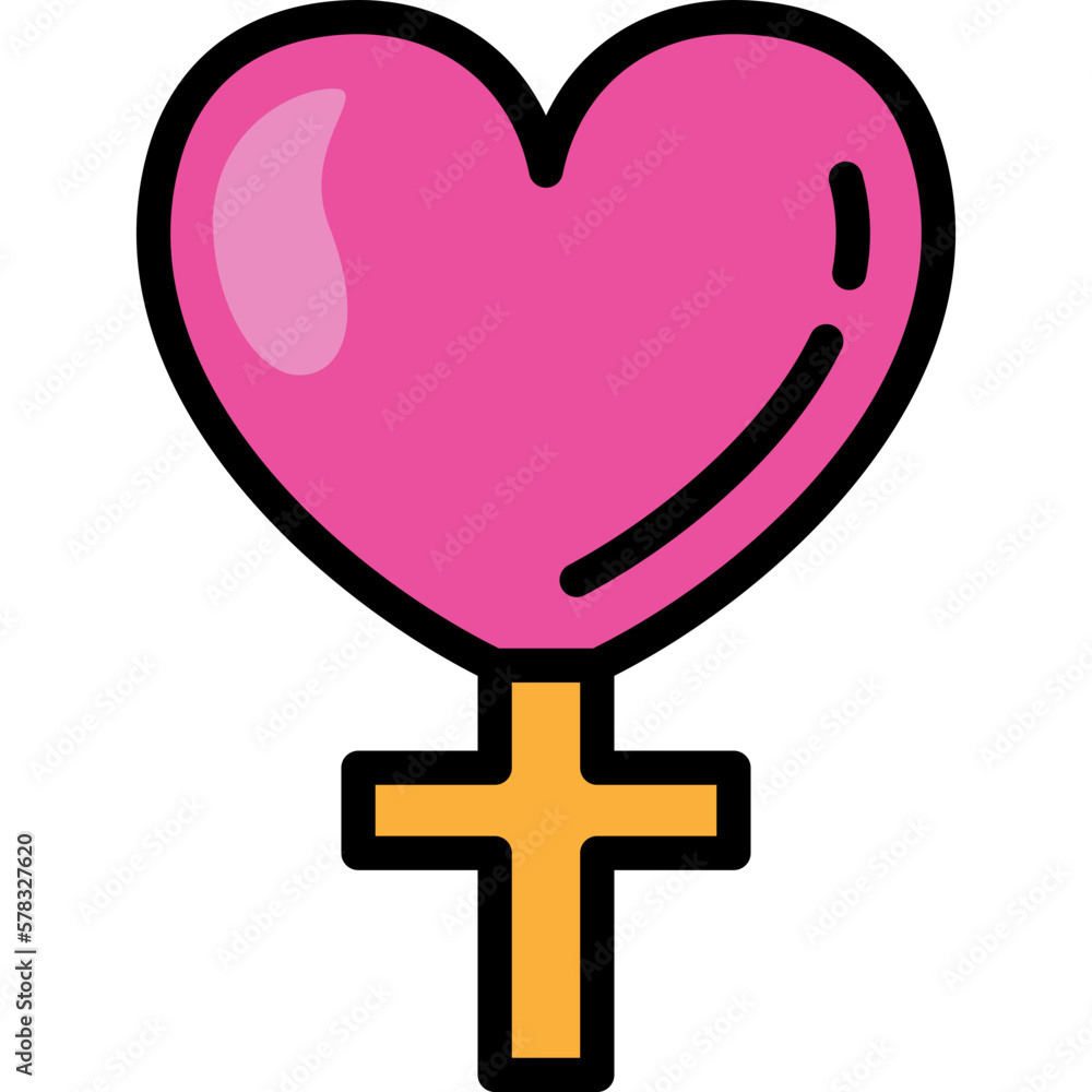 Obraz premium venus filled outline icon