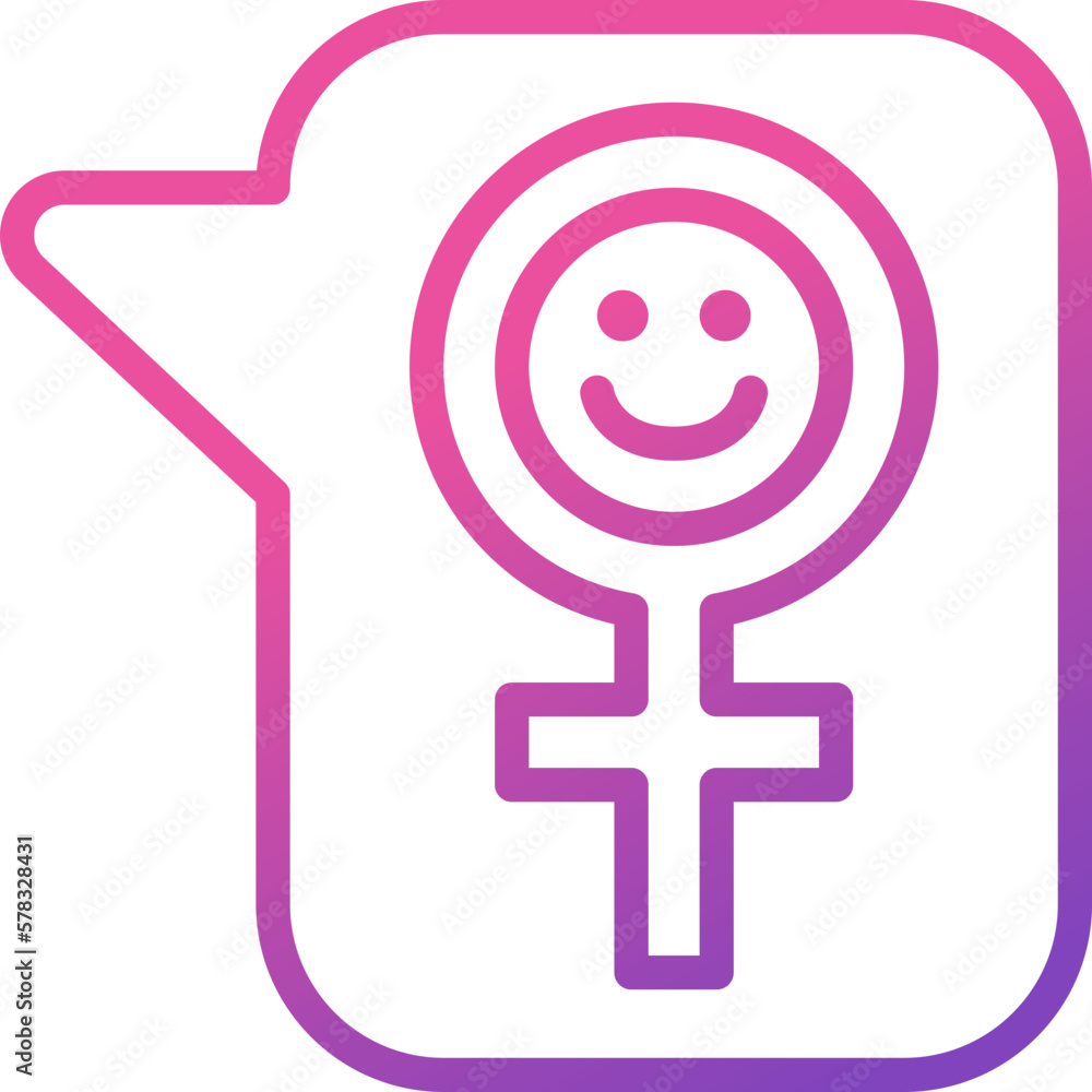 speech bubble gradient line icon speech bubble gradient line icon