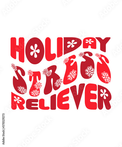 Holiday Stress Reliever Retro SVG
