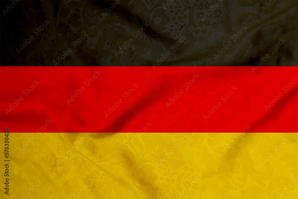 Naklejka premium fabric with flag of germany