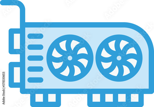 Video Card Vector Icon Design Illustration