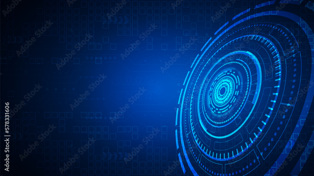 technology background with hi-tech digital data technology background with hi-tech digital data