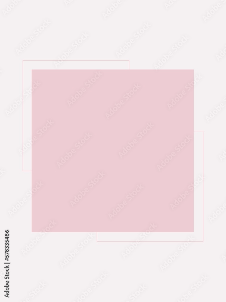 ピンクの四角フレーム