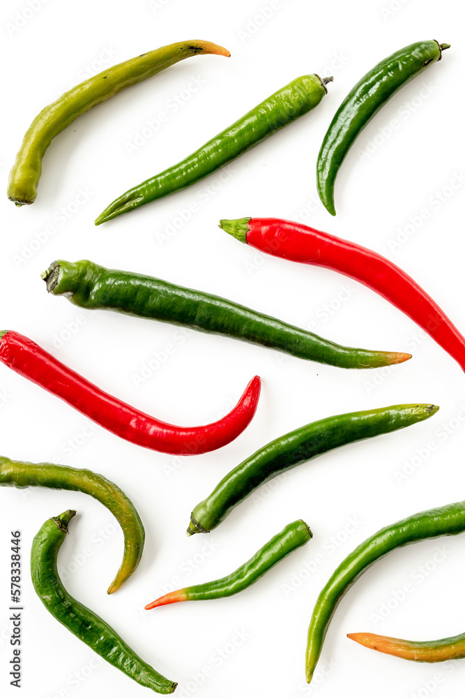 Hot chili pepper pattern. Spicy seasoning and food background Hot chili pepper pattern. Spicy seasoning and food background