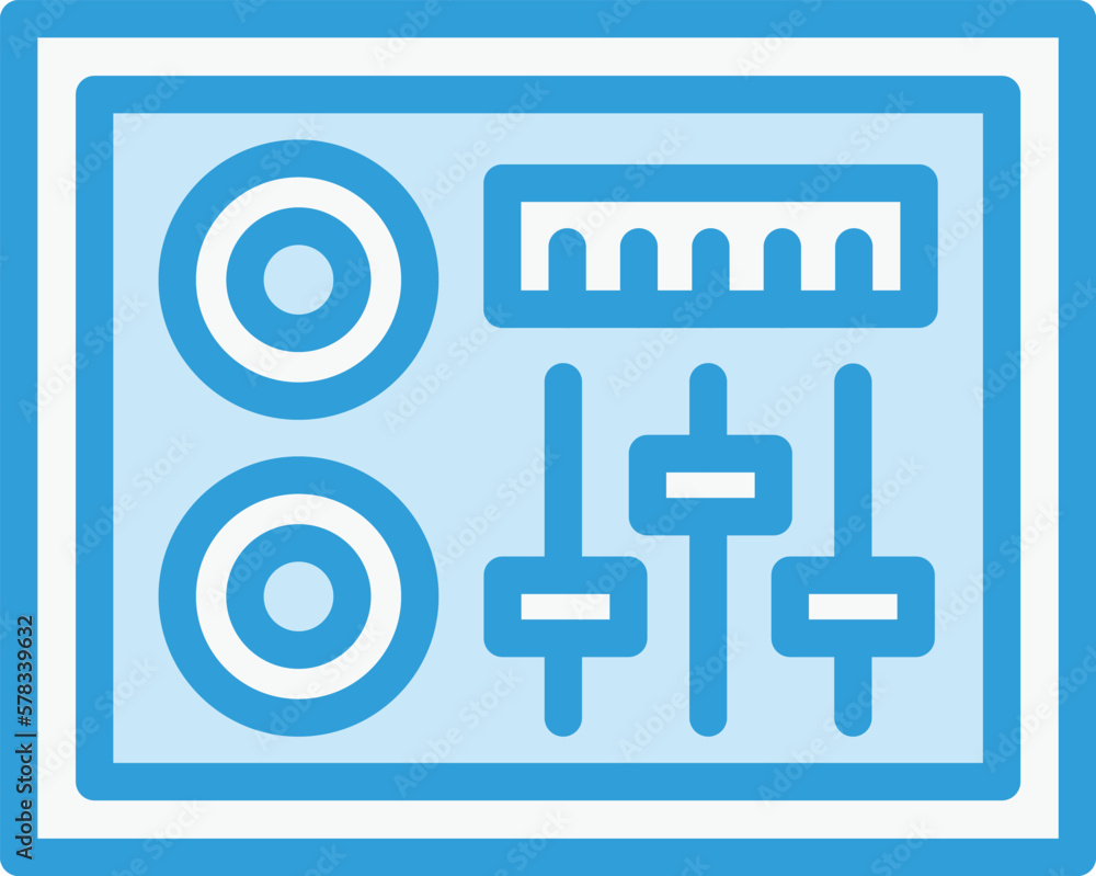 Dj Mixer Vector Icon Design Illustration Dj Mixer Vector Icon Design Illustration