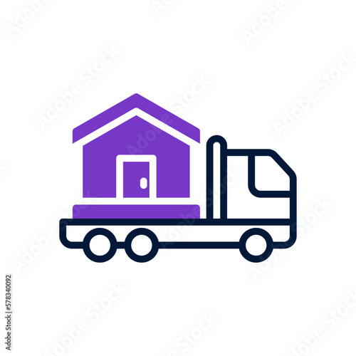 moving truck icon for your website design, logo, app, UI. 