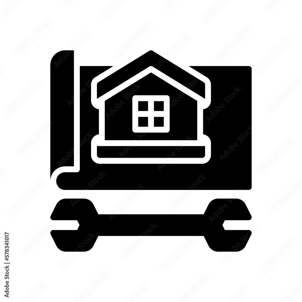 home renovation icon for your website design, logo, app, UI. home renovation icon for your website design, logo, app, UI.