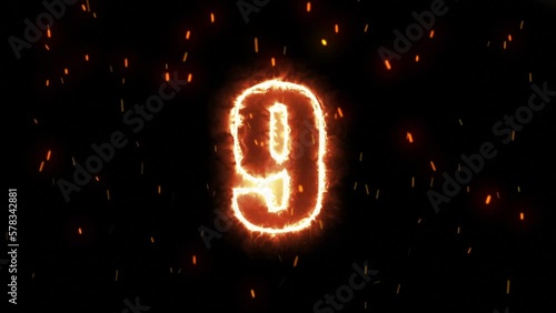 fire timer with countdown