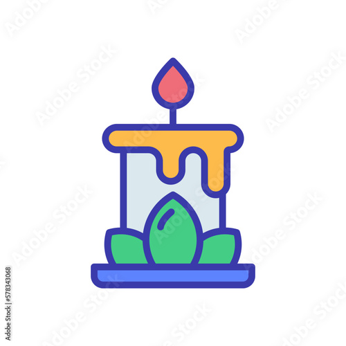 aromatic candle icon for your website design, logo, app, UI. 