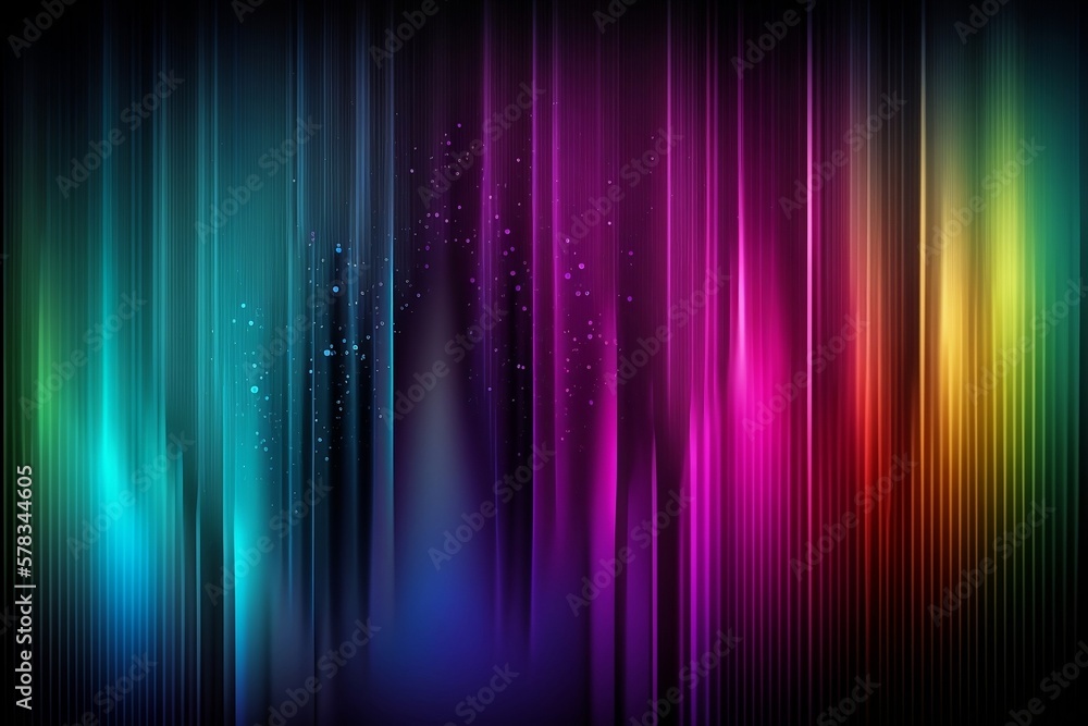 Jewel Toned Holographic Rainbow: A Unique Abstract Gradient Background. Generative AI