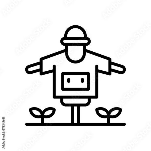 scarecrow icon for your website design, logo, app, UI. 