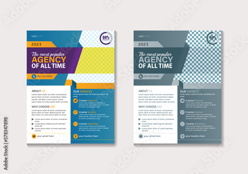 modern business flyer design.