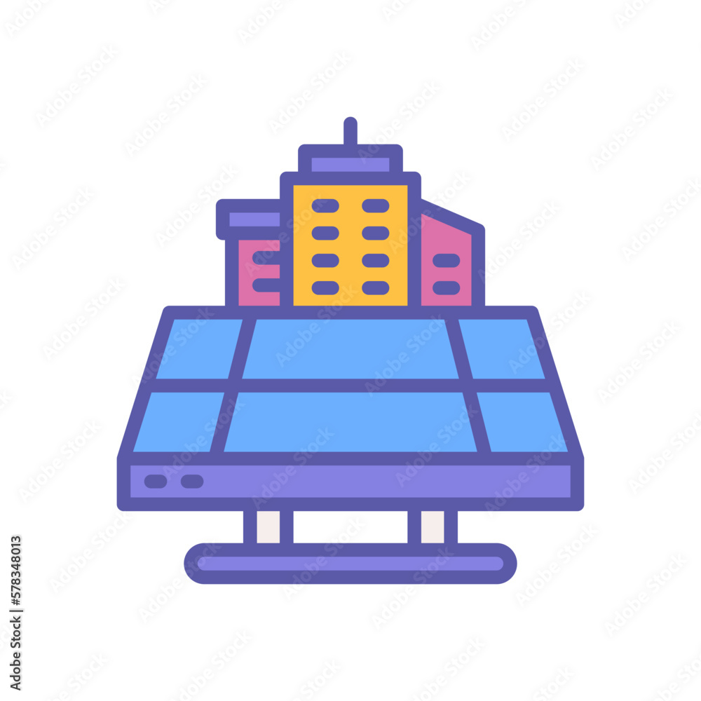 Obraz premium city space icon for your website, mobile, presentation, and logo design.