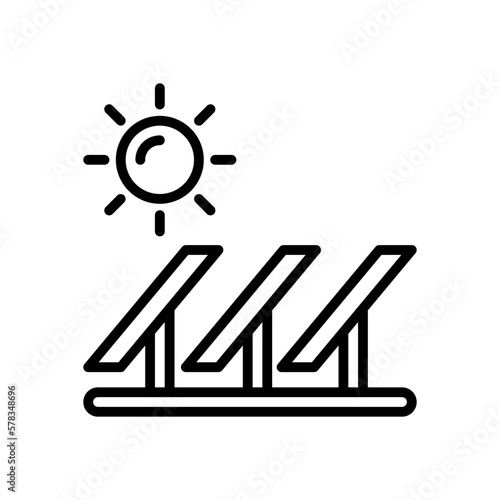 solar energy icon for your website, mobile, presentation, and logo design.