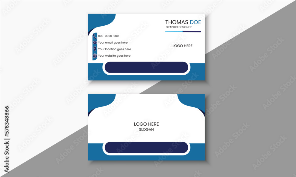 Business card design template, Clean professional visiting card template. Vector design. Business card design template, Clean professional visiting card template. Vector design.