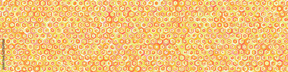 Fototapeta premium Hexagonal Maze pattern abstract illustration