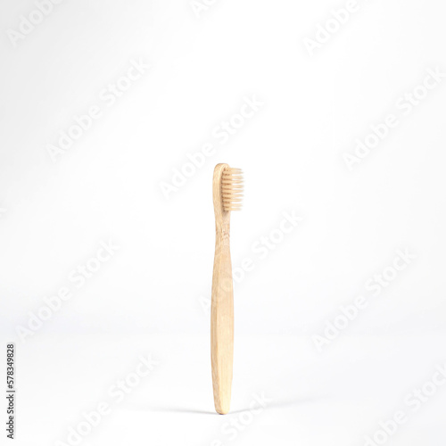 Small Bamboo Toothbrush with Beige Bristles