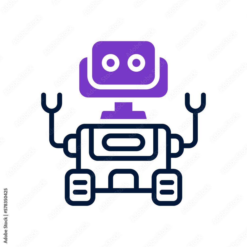 space robot icon for your website design, logo, app, UI. space robot icon for your website design, logo, app, UI.