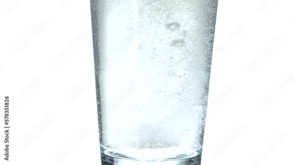 transparent glass of water with gas bubbles transparent glass of water with gas bubbles