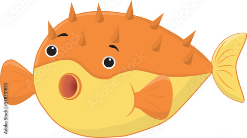 Sea urchin design. Marine animals underwater. Colorful, cute illustrations for clothes, pictures, wallpapers for kids. PNG