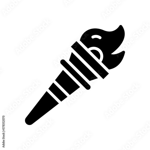 torch icon for your website design, logo, app, UI. 