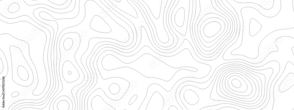 Fototapeta premium Abstract pattern with lines . Abstract Vector geographic contour map and topographic contours map background. Abstract white pattern topography vector background. Topographic line map background.