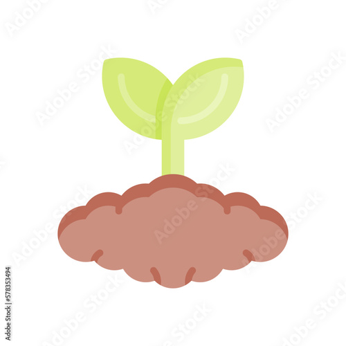 sprout icon for your website design, logo, app, UI. 