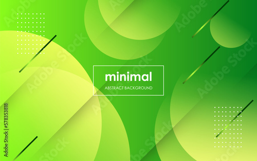 minimal colorful abstract dynamic green color  with modern geometric shape background. eps10 vector