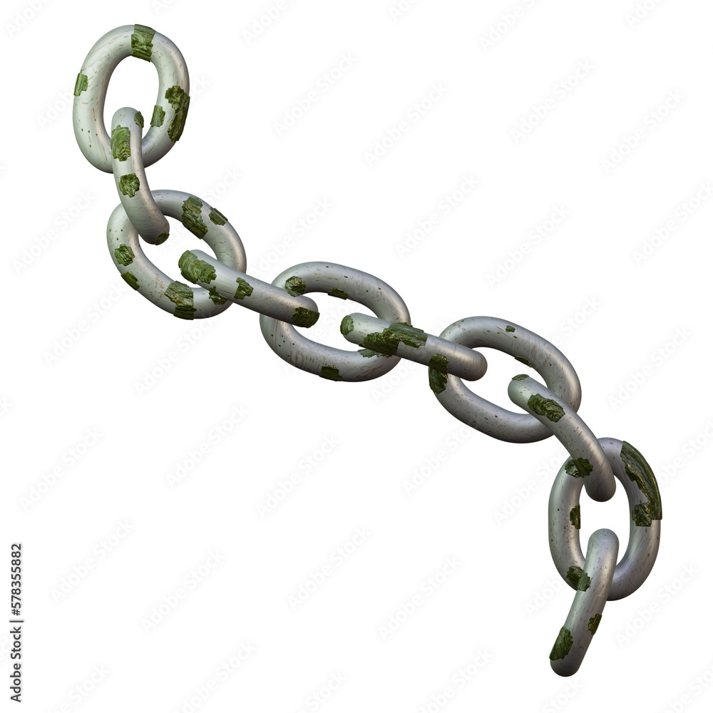 Obraz premium 3d security tool old worn chain