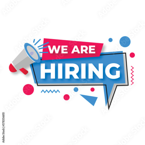 Recruitment advertising template. Recruitment Poster, Job hiring poster, social media, banner, flyer. Digital announcement job vacancies layout