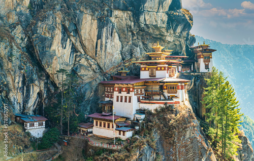 Taktshang Goemba, Tiger's nest monastery, Bhutan photo