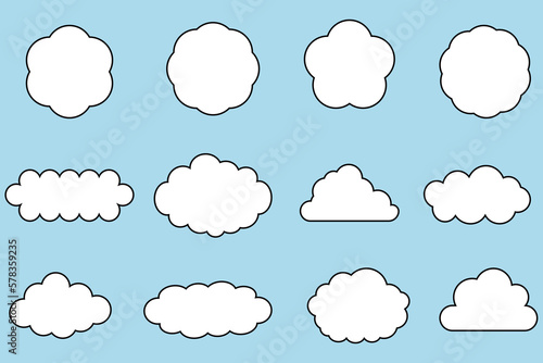 もくもくの雲形フレームセット