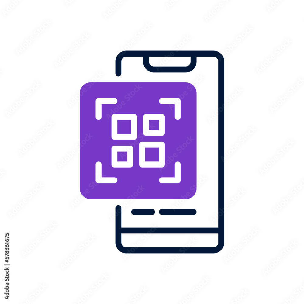 qr code icon for your website design, logo, app, UI. 
