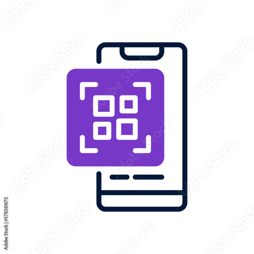 qr code icon for your website design, logo, app, UI. 