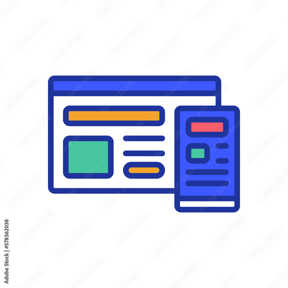 Fototapeta premium responsive icon for your website design, logo, app, UI. 