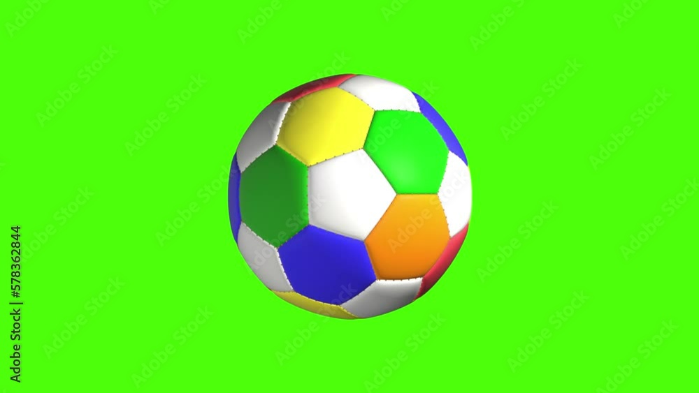 soccer football green screen soccer rotation seamless rotation loop