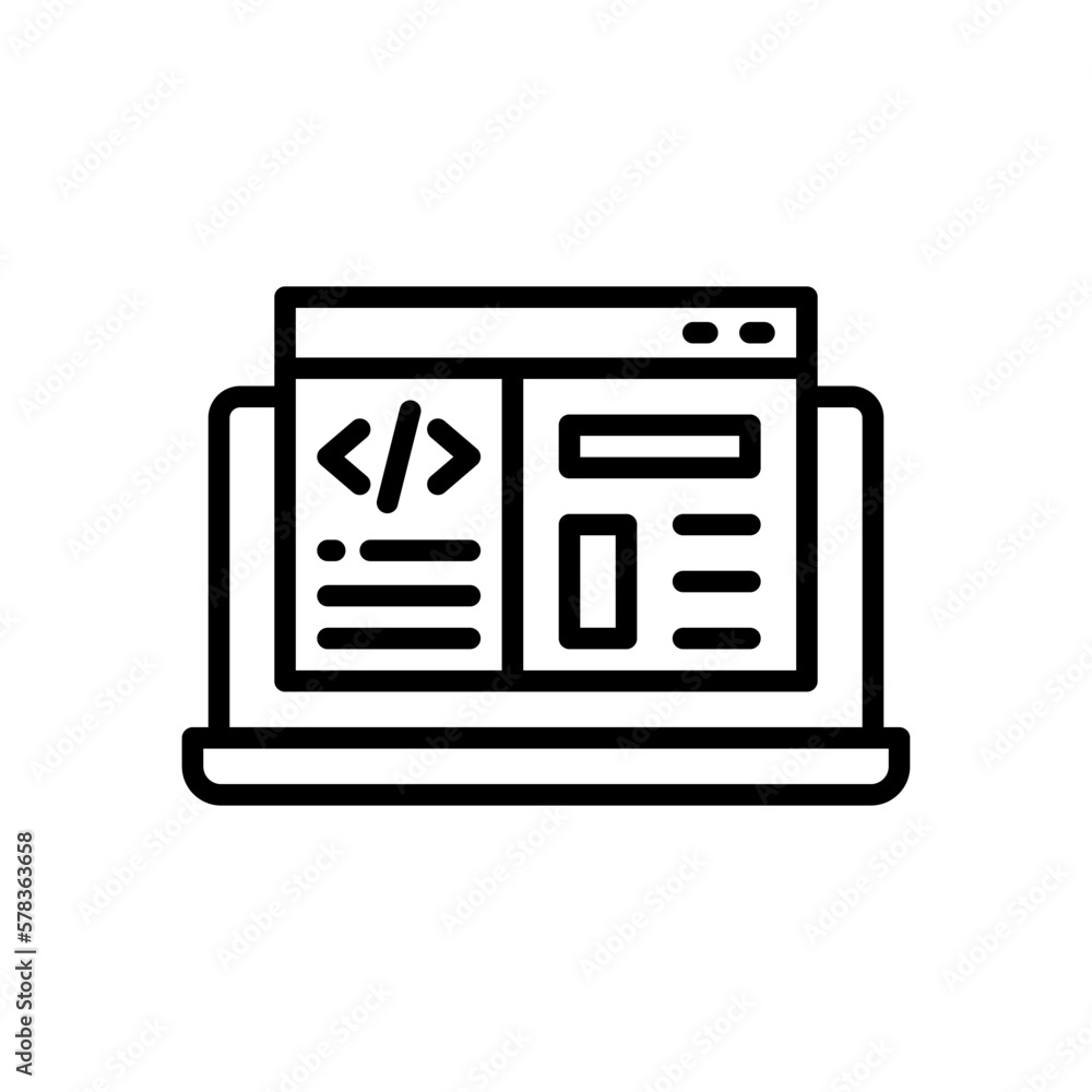 web development icon for your website, mobile, presentation, and logo design. web development icon for your website, mobile, presentation, and logo design.