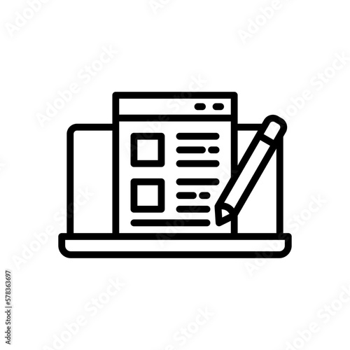 blog icon for your website, mobile, presentation, and logo design.