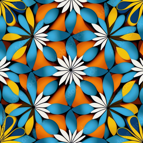 seamless floral pattern pattern - Created with Generative AI Technology