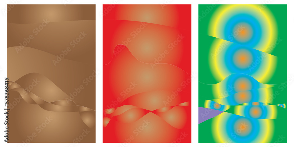 Fototapeta premium set of backgrounds