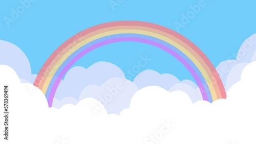 空　雲にかかる虹