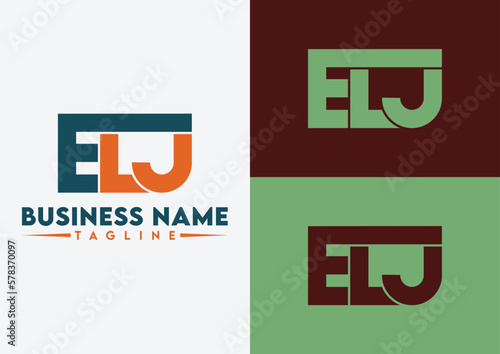  Letter ELJ logo design, ELJ letter logo photo