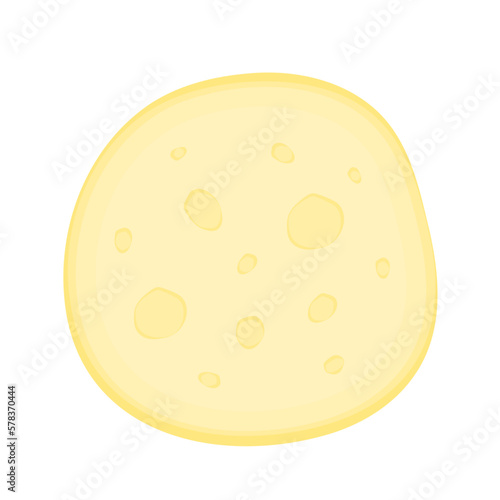 Chapati on white background. Indian food vector. Indian food Nan. illustration of indian food on a white background.