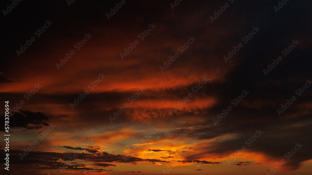 Obraz premium Fantastic red sunset. A high quality.