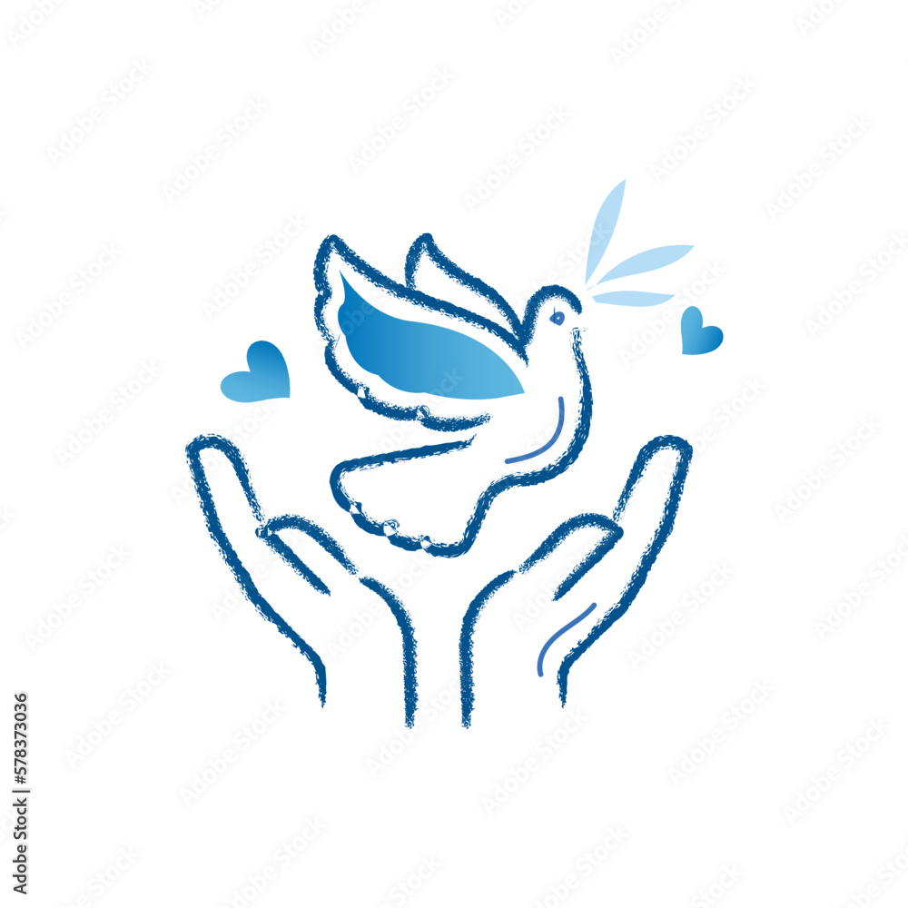 Peace dove symbol vector illustration. Peace dove symbol vector illustration.