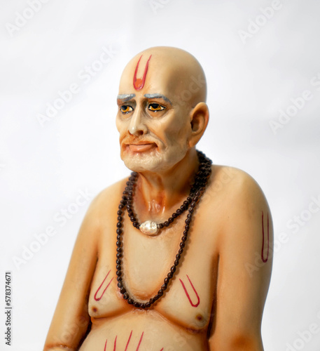 Shri Samarth god Statue of Swami. Swami of Akkalkot. Indian hindu saint. photo