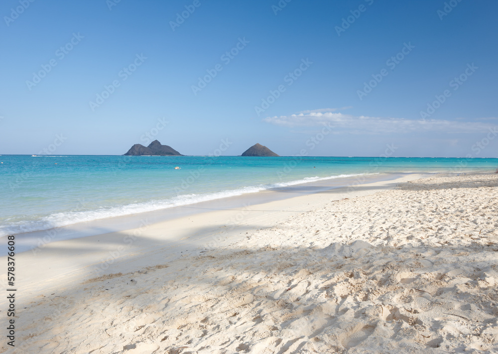 Lanikai Beach is located in Lanikai, Kailua, on the windward coast of Oahu, Hawaii